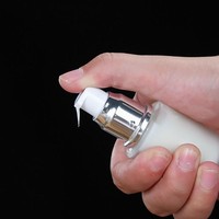 Flacon cosmétique de luxe vide en verre dépoli transparent avec pompe pour crème visage et sérum de soin 20ml-120ml, flacon de lotion