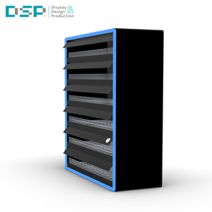 Éclairage LED multi-niveaux sur pied pour présentoir à tabac avec serrure antivol, fabriqué en usine au Vietnam - Product Image 1