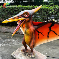 Pterosaure animatronique personnalisable en acier et caoutchouc pour utilisation en extérieur/intérieur