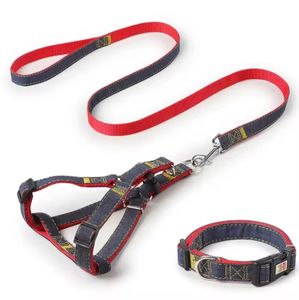 Top Sell Fashion Gewatteerde Verstelbare Duurzame Heavy Duty Sterke Jean Nylon No Pull Zachte Hond Borst Harnas Riem Set - Product Image 4