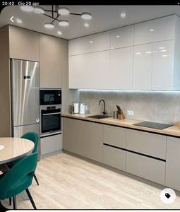 Vrijstaande hoogwaardige voorraadkasten keuken laminaat lak hoge voorraadkast in keukenkasten kastensets - Product Image 6