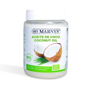Aceite de Coco Puro Natural de Primera Calidad Marnys España 350G Orgánico Virgen Prensado en Frío Para Cocinar - Product Image 1