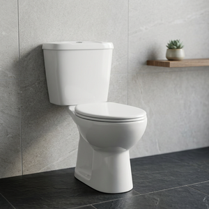 Arabic Irani S Type Two Piece WC Ceramic Water Closet Dual Flush Concealed Cistern Washdown Toilet - Product Image 1