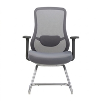 Chaise de visiteur ergonomique moderne en maille avec fonctions pivotantes et réglables, en nylon, pour la maison, le bureau et le salon