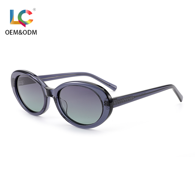 New Design Bio-Acetate Sunglasses 90s Narrow Oval Polarized Sun Glasses for Eco-friendly Fashion Travel UV400 Men Women Outdoor