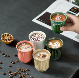 Petite tasse à café <span class=keywords><strong>italienne</strong></span> avec soucoupe pour petits shots de café, mini-tasses à expresso en céramique - Product Image 3