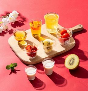 Pack Clear Plastic Drinking Wine Sampling <b>Cups</b> for Weddings Birthdays <b>Disposable</b> Snacks Tumbler Bpa-Free Promotion Gift - Product Image 4