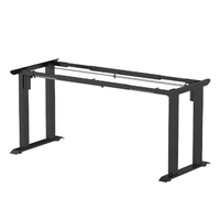 Bureau debout électrique moderne à double moteur avec bureau Table d'ordinateur à 4 pieds à mémoire USB Mobilier de bureau pour immeuble de bureaux
