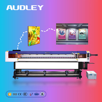 Impresora de inyección de tinta eco-solvente de 1.8m/3.2m con 1/2/4 cabezales, resolución 3200, pantalla táctil, conectividad USB, rollo a rollo para pancartas y flex.