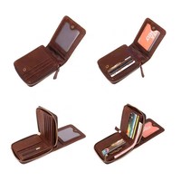 Bearing dompet desainer mewah untuk pria, dompet pendek bergaya Vintage dengan kancing batu, merek diskon besar, dompet mewah untuk pria