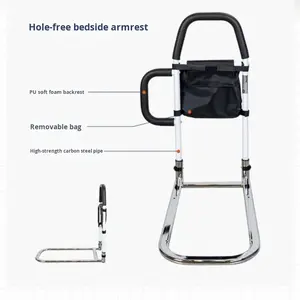 Produit transfrontalier très demandé : Cadre d'aide à la position debout pour personnes âgées et femmes enceintes, avec accoudoirs pliants pour lit, Foshan City - Product Image 1