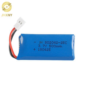 Hot sale 802042 <span class=keywords><strong>3</strong></span>,7 V 500mAh 25C lithium polymer battery for Hubsan X4 quadcopter - Product Image 1