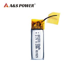 UL1642/Un38.<span class=keywords><strong>3</strong></span>/CE sertifikalı 401030 <span class=keywords><strong>3</strong></span>. V 80mAh şarj edilebilir Lithiun polimer pil vakum pil - Product Image 4