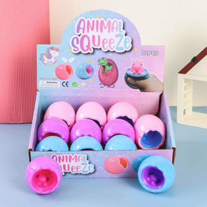 Juguete de unicornio Jincan, taza de huevo de Pascua, juguete antiestrés de TPR, bola blanda para aliviar el estrés y la descompresión - Product Image 4