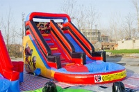 Château gonflable pour enfants certifié sûr, trampoline intérieur/extérieur, respectueux de l'environnement, protection UV, taille personnalisable, installation facile
