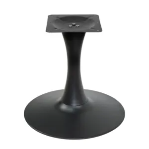 Coffee Table Tulip Shape KD Iron Coated Black Table Leg