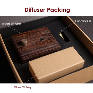 <span class=keywords><strong>Diffuseur</strong></span> électrique sans eau en bois massif et verre, capacité <10 ml, installation sur table, garantie 1 an, pour la maison, le yoga et l'hôtel - Product Image 2