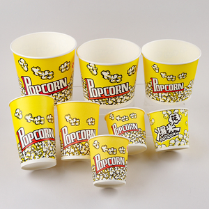 Vasos de Palomitas Desechables Estilo Retro - Cubos de Papel de Varios Tamaños para Noches de Cine, Carnavales y Aperitivos para Fiestas - Product Image 2