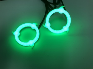 Nouvelle série Flow : Anneau LED RGB à effet de poursuite de couleur, <span class=keywords><strong>yeux</strong></span> d'ange <span class=keywords><strong>Sharingan</strong></span>, pour automobile 12V, contrôle par application - Product Image 3
