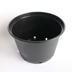 3 HDPE Gallon Pot Black Premium Black Hard Plastic Nursery Plant Container Garden Planter Growing Pots3 HDPE Gallon Pot Black Pr