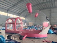 Dôme gonflable transparent personnalisé pour enfants, maison de rebond en bulle, tente gonflable, salle de jeux en bulle, ballon gonflable