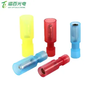 Preço de fábrica chinesa nylon totalmente isolado, macho e fêmea, em forma de bala, totalmente nylon isolado, terminal de conexão de bala