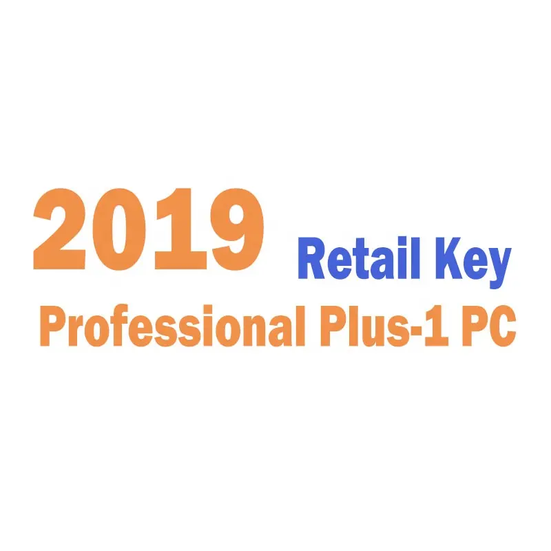 2019 Pro Plus Key 100% kích hoạt trực tuyến 2019 chuyên nghiệp cộng với 1 PC gửi qua trang trò chuyện Ali