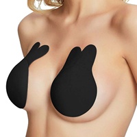 Vrouwen Herbruikbare Siliconen Tepel Covers Lift Tape Bunny Oor Borst Lift Up Bh Herbruikbare Siliconen Zelfklevende Bh