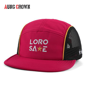 Casquettes de <span class=keywords><strong>camping</strong></span> 5 panneaux en maille respirante pour l'été, séchage rapide, pour le sport en extérieur, avec logo brodé personnalisé, pour la course sur sentier - Product Image 2