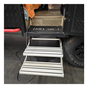 Haute qualité <span class=keywords><strong>pas</strong></span> <span class=keywords><strong>cher</strong></span> en alliage d'aluminium RV manuel pliant une seule étape 220KG capacité Rv étape - Product Image 4