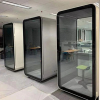 Cabine Acoustique Moderne en Aluminium avec Installation Rapide par Modules, Conception Durable et Écologique pour Bureau, Hôtel, Télétravail et Plus Encore