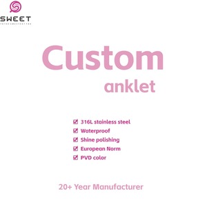 महिलाओं के लिए उच्च गुणवत्ता कस्टम 316l स्टेनलेस स्टील एकांलेट चेन गहने - Product Image 1