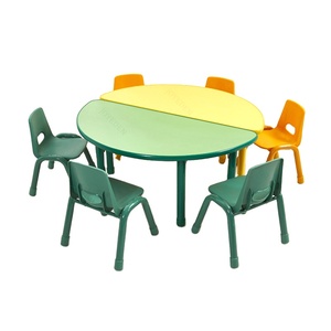 Ensemble de table et chaise en bois pour enfants, taille réglable, pour salle de classe, école privée internationale, fabricant chinois - Product Image 1