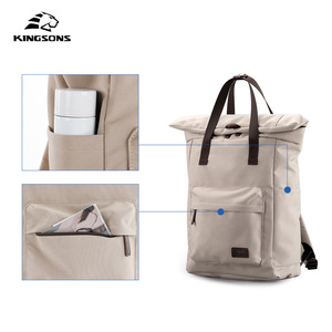 Kingsons <b>Roll</b>-Top <b>Backpack</b> 20-35L Multifunction Laptop Bag Unisex Outdoor Everyday Use - Product Image 3