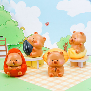 Yu Mo Craft Happy Pig Nut Shop - Caja Sorpresa con Figuras Coleccionables (Set de 8 Piezas) - Juguetes de Dibujos Animados para Decoración del Hogar, Regalo para Niños y Adultos - Product Image 4