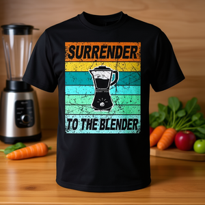 เสื้อยืดลายเรโทรสมูทตี้ Surrender To The Blender ดีไซน์สมูทตี้ผัก - Product Image 3