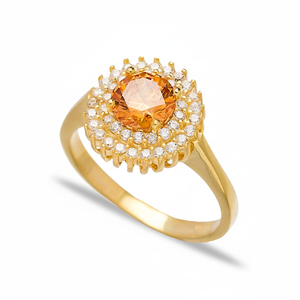 <b>Citrine</b> Dainty Design Turkish <b>Rings</b> Wholesale Handcrafted Trendy 925 Sterling Silver Jewelry - Product Image 2