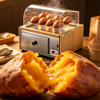 Machine Commerciale Intégrée KSJ-10Qty-1 pour la Cuisson et le Maintien au Chaud des Patates Douces, Cuiseur à Patates avec Fonction de Maintien au Chaud pour Magasins de Proximité