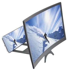 Nuevo Amplificador de <span class=keywords><strong>Pantalla</strong></span> 3D Curvo de 12 Pulgadas para Teléfono Móvil, Soporte de Escritorio para Teléfono - Product Image 1