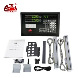 Set lengkap gcs899-2/ dro 2 sumbu digital readout dro display dengan 2 BH kualitas tinggi 700 -- 1000mm 5um(0.005mm) skala linier