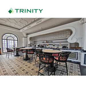 Ensemble de meubles de table en bois vintage, mobilier de <span class=keywords><strong>restaurant</strong></span>, personnalisé 5 étoiles, design moderne de luxe, pour hôtel - Product Image 5