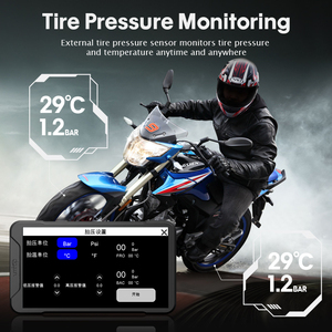 5 inch không thấm nước IPX7 GPS navigation Dashcam cho xe ô tô không dây Apple Carplay Android xe máy tự động Dash máy ảnh IPS cảm ứng - Product Image 4