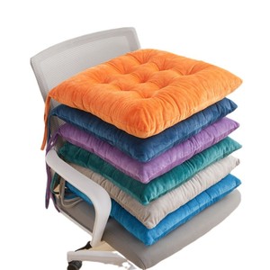 Coussin de chaise en peluche douce, coussin de siège de bureau épaissi, rembourré en fibres de polyester - Product Image 5