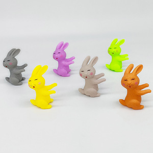 Juguetes de conejito de Pascua, mini figuras de conejo de plástico para niños, regalos de fiesta, 14 piezas, estilo moderno - Product Image 4