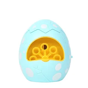 2023 New outdoor summer dinosaur egg bubble machine blower making toys automatic blowing bubbles for kids