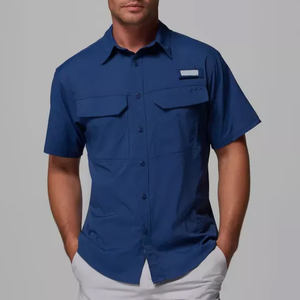 เสื้อเชิ้ตตกปลาแขนยาวแบบกระดุมติด  ลายปลาทูน่า  พร้อมโลโก้ปลาแบบซับลิเมชั่น  รุ่นครอป  ผ้าคอตตอน  ป้องกันแสงแดด SPF - Product Image 1