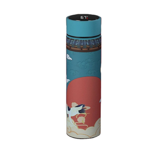 Gourde isotherme personnalisable en acier inoxydable, bouteille d'eau chaude de voyage 6 heures, avec paille, idéale pour la gym, la randonnée et les activités de plein air - Product Image 6