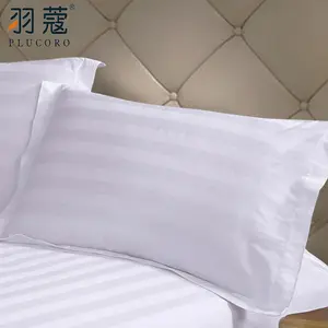 Hotel Luxury Cotton Hotel Pillow Case Custom Pillow Cases 100 Cotton White Stain Pillow Cover White