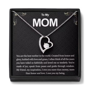 Juego de regalo exclusivo para el Día DE LA MADRE POD, collar minimalista de lujo de acero inoxidable 316L CZ, caja de terciopelo, corazón hueco, regalo novedoso - Product Image 3