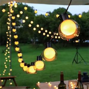 Guirnalda de Luces Solares LED G50 para Exteriores, Impermeables, para Jardín, Patio, Navidad, Camping, Decoración Interior - Product Image 3